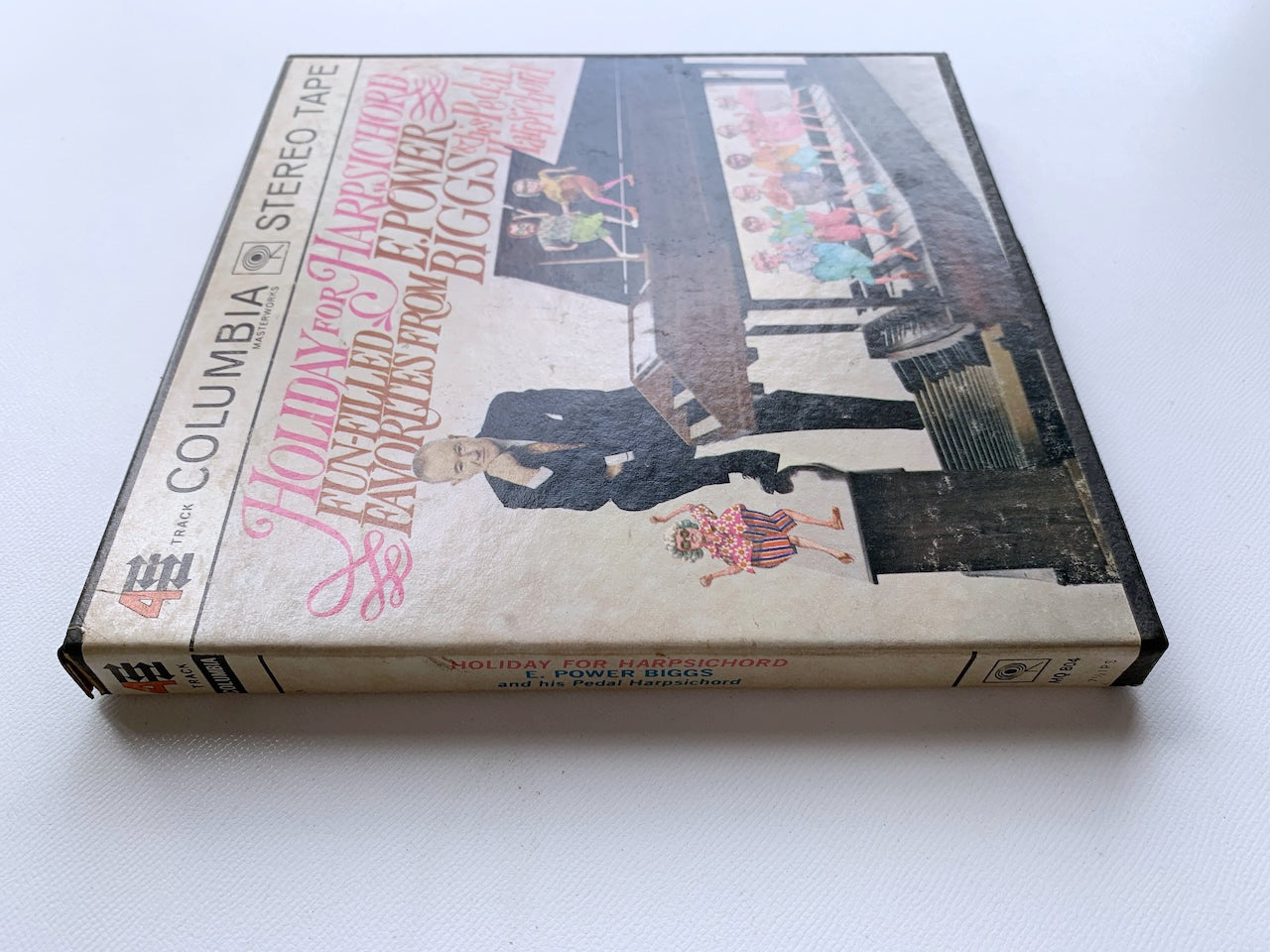 オープンリール/ E.POWE BIGGS / HOLIDAY FOR HARPSICHORD / US盤 7号 4トラック 19cm/s (7 1/2IPS) インサート COLUMBIA MQ804