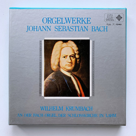 オープンリール/ ウィルヘルム・クルムバッハ / J.S.バッハ：オルガン作品集 / 国内盤 7号 4トラック 19cm/s (7 1/2IPS) ライナー TELEFUNKEN TLA(T)1049
