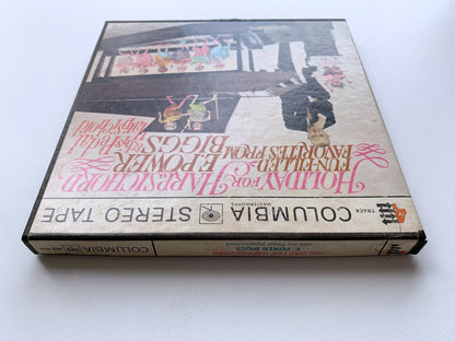 オープンリール/ E.POWE BIGGS / HOLIDAY FOR HARPSICHORD / US盤 7号 4トラック 19cm/s (7 1/2IPS) インサート COLUMBIA MQ804