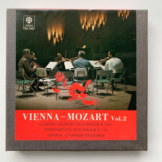 オープンリール/ ウィーン室内管弦楽団 / モーツァルト：クラリネット五重奏曲 他 / 国内盤 7号 4トラック 19cm/s (7 1/2IPS) ライナー TRIO TSA-1007