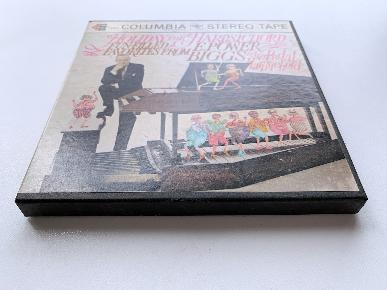 オープンリール/ E.POWE BIGGS / HOLIDAY FOR HARPSICHORD / US盤 7号 4トラック 19cm/s (7 1/2IPS) インサート COLUMBIA MQ804