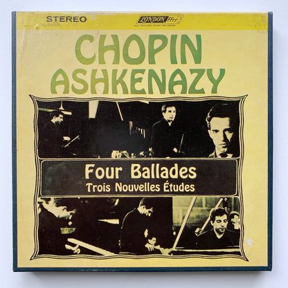 オープンリール/ ウラディーミル・アシュケナージ / ショパン:4つのバラード / US盤 7号 4トラック 19cm/s (7 1/2IPS) インサート AMPEX LCL80164