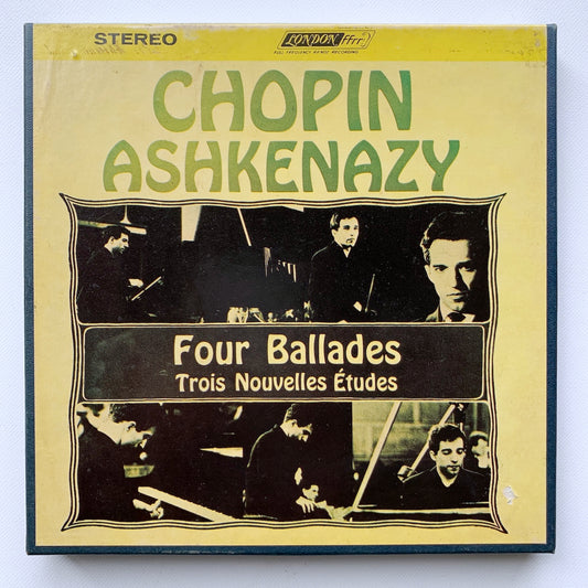 オープンリール/ ウラディーミル・アシュケナージ / ショパン:4つのバラード / US盤 7号 4トラック 19cm/s (7 1/2IPS) インサート AMPEX LCL80164