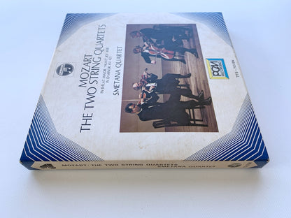 オープンリール/ スメタナ四重奏団 / モーツァルト：弦楽四重奏曲第17番「狩」、第15番 / 国内盤 7号 4トラック 19cm/s (7 1/2IPS) ライナー COLUMBIA 7TS-7019N