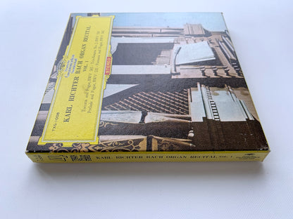 オープンリール/ カール・リヒター / J.S.バッハ：トッカータとフーガ 他 / 国内盤 7号 4トラック 19cm/s (7 1/2IPS) ライナー DGG TXG-1008