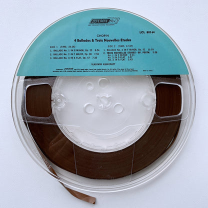 オープンリール/ ウラディーミル・アシュケナージ / ショパン:4つのバラード / US盤 7号 4トラック 19cm/s (7 1/2IPS) インサート AMPEX LCL80164