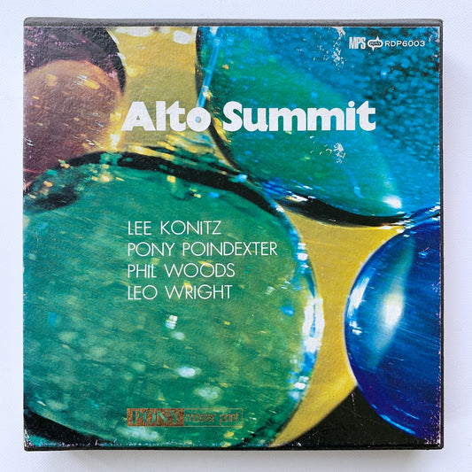 オープンリール/ LEE KONITZ / ALTO SUMMIT / 国内盤 7号 4トラック 19cm/s (7 1/2IPS) ライナー MPS RDP6003