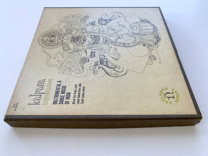 オープンリール/ V.A. / KALPANA/IMPROVISATIONS INSTRUMENTAL ＆ DANCE MUSIC OF INDIA / US盤 7号 4トラック 19cm/s (7 1/2IPS) NONESUCH NSE2022