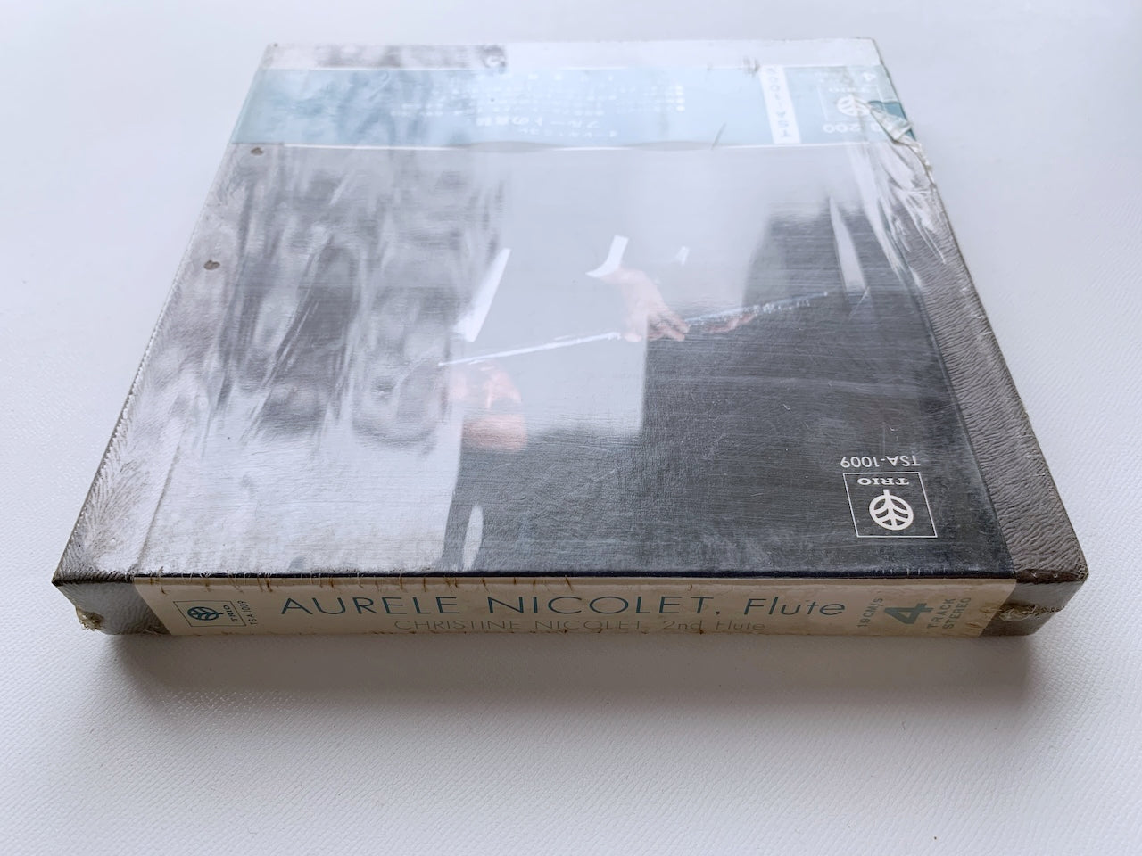 【未開封】オープンリール/ オーレル・ニコレ / フルートの真髄 J.S.バッハ：無伴奏フルート・ソナタ 他 / 国内盤 7号 4トラック 19cm/s (7 1/2IPS) 帯 TRIO TSA-1009