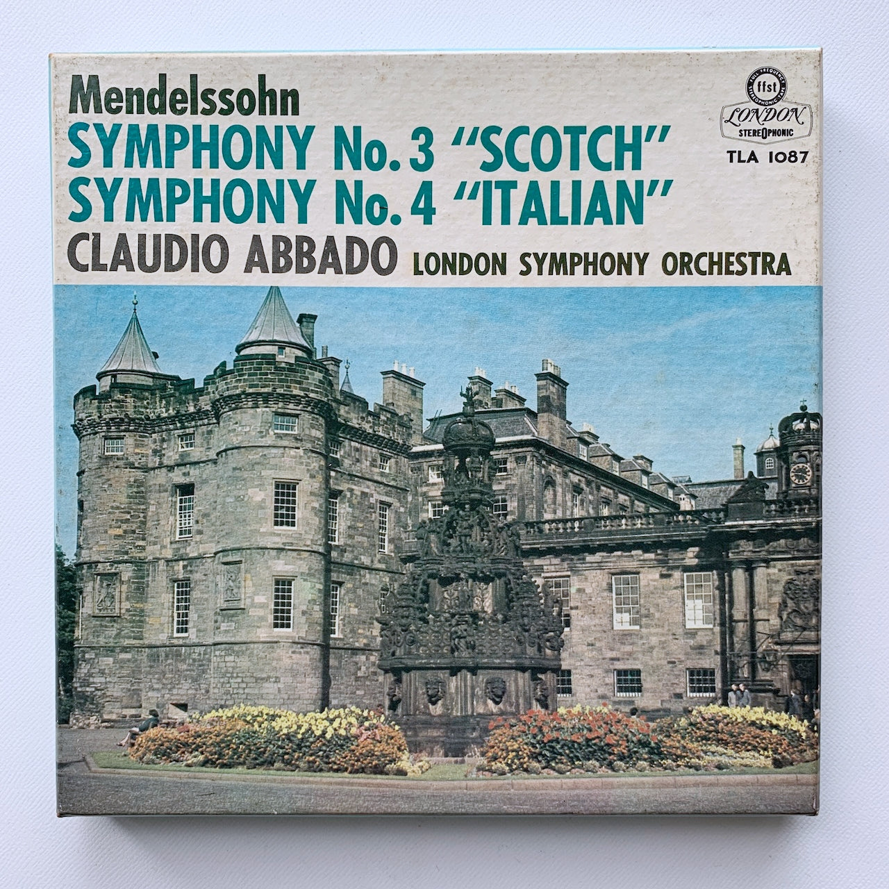 オープンリール/ クラウディオ・アバド / メンデルスゾーン：交響曲第3番、第4番 / 国内盤 7号 4トラック 19cm/s (7 1/2IPS) ライナー LONDON TLA1087