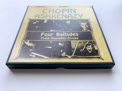 オープンリール/ ウラディーミル・アシュケナージ / ショパン:4つのバラード / US盤 7号 4トラック 19cm/s (7 1/2IPS) インサート AMPEX LCL80164