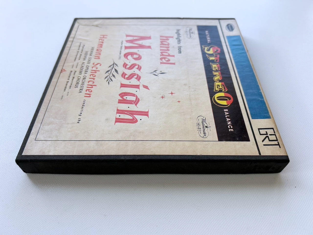 オープンリール/ ウィーン・アカデミー合唱団、シェルヘン / ヘンデル：オラトリオ「メサイア」(抜粋) / US盤 7号 4トラック 19cm/s (7 1/2IPS) インサート WESTMINSTER 14095