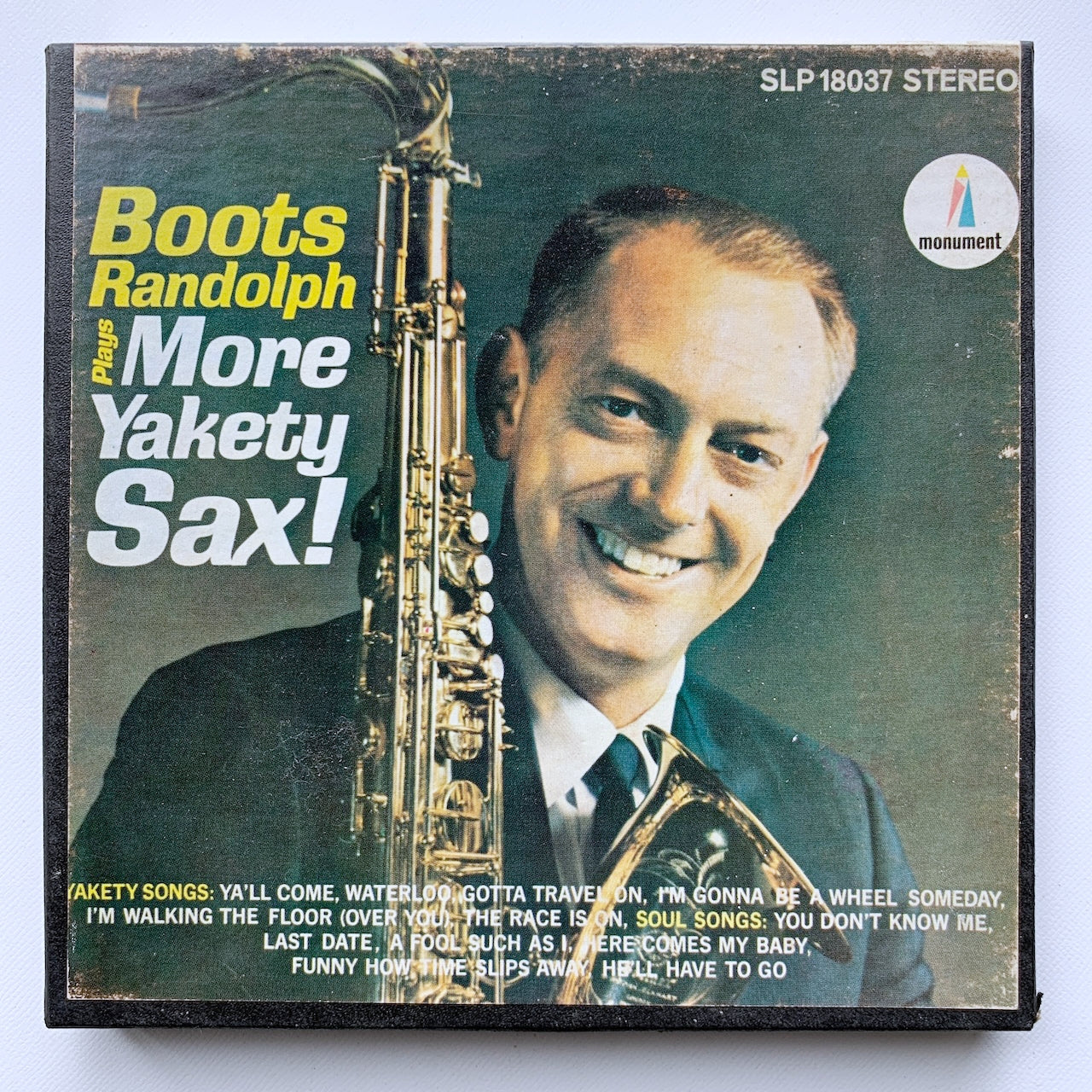 オープンリール/ BOOTS RANDOLPH / BOOTS RANDOLPH PLAYS MORE YAKETY SAX / US盤 7号 4トラック 9.5cm/s (3 3/4IPS) MONUMENT SLP18037