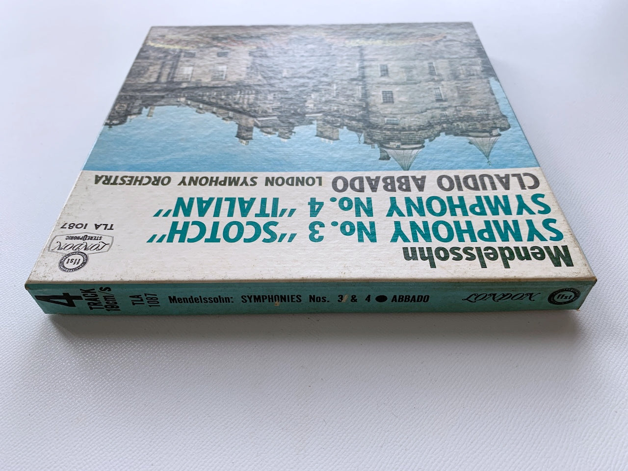 オープンリール/ クラウディオ・アバド / メンデルスゾーン：交響曲第3番、第4番 / 国内盤 7号 4トラック 19cm/s (7 1/2IPS) ライナー LONDON TLA1087