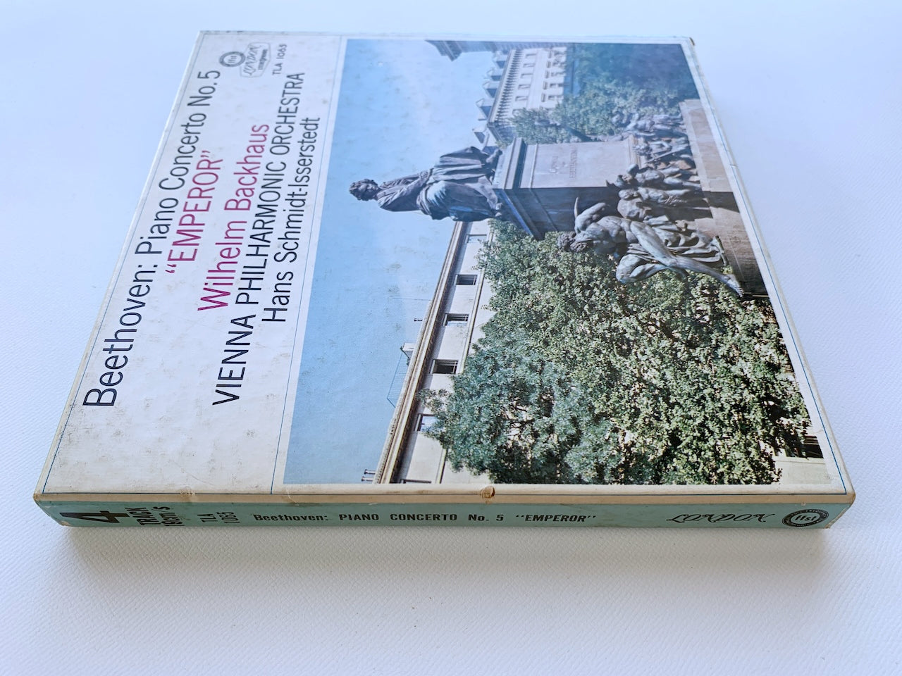 オープンリール/ ウィルヘルム・バックハウス / ベートヴェン：ピアノ協奏曲第5番「皇帝」 / 国内盤 7号 4トラック 19cm/s (7 1/2IPS) ライナー LONDON TLA1065