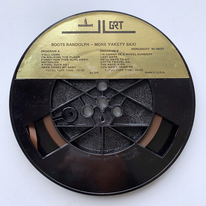 オープンリール/ BOOTS RANDOLPH / BOOTS RANDOLPH PLAYS MORE YAKETY SAX / US盤 7号 4トラック 9.5cm/s (3 3/4IPS) MONUMENT SLP18037
