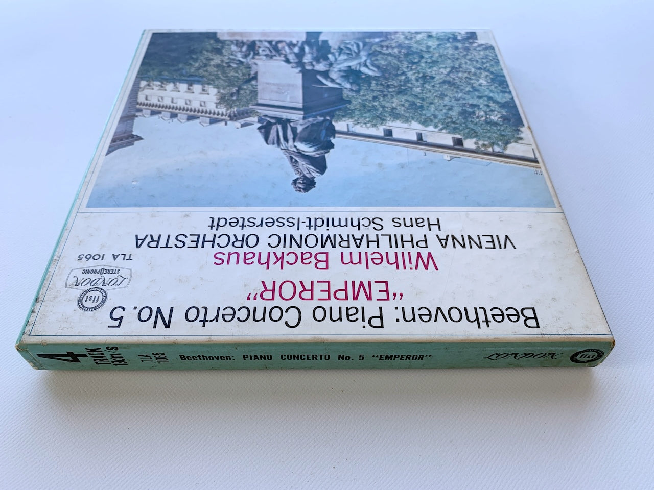 オープンリール/ ウィルヘルム・バックハウス / ベートヴェン：ピアノ協奏曲第5番「皇帝」 / 国内盤 7号 4トラック 19cm/s (7 1/2IPS) ライナー LONDON TLA1065