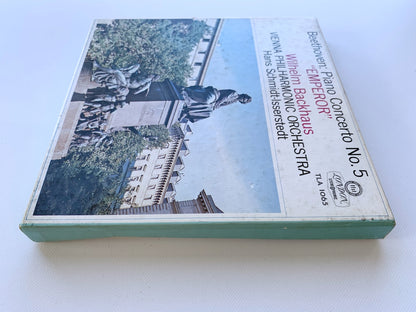 オープンリール/ ウィルヘルム・バックハウス / ベートヴェン：ピアノ協奏曲第5番「皇帝」 / 国内盤 7号 4トラック 19cm/s (7 1/2IPS) ライナー LONDON TLA1065