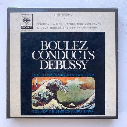 オープンリール/ ピエール・ブーレーズ / ドビュッシー：交響詩「海」 / 国内盤 7号 4トラック 19cm/s (7 1/2IPS) ライナー CBS SONY SONT-11006