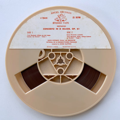 オープンリール/ ダヴィッド・オイストラフ / ベートーヴェン：ヴァイオリン協奏曲 / US盤 7号 4トラック 19cm/s (7 1/2IPS) ANGEL ZS35780