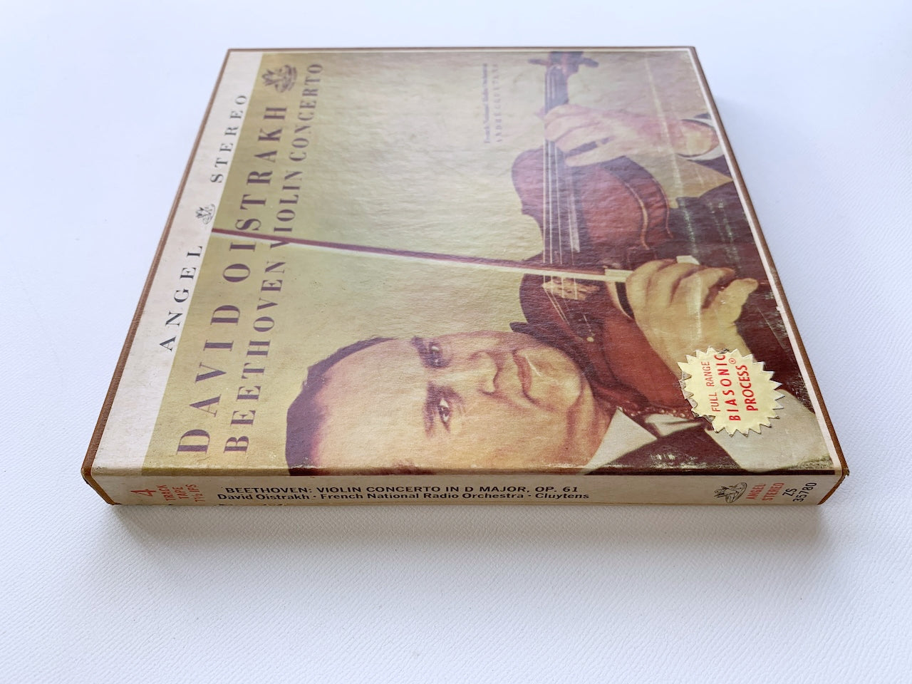 オープンリール/ ダヴィッド・オイストラフ / ベートーヴェン：ヴァイオリン協奏曲 / US盤 7号 4トラック 19cm/s (7 1/2IPS) ANGEL ZS35780