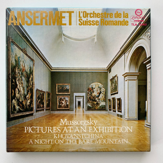 オープンリール/ スイス・ロマンド管弦楽団 / ムソルグスキー：組曲「展覧会の絵」 / 国内盤 7号 4トラック 19cm/s (7 1/2IPS) ライナー LONDON TLA-1040