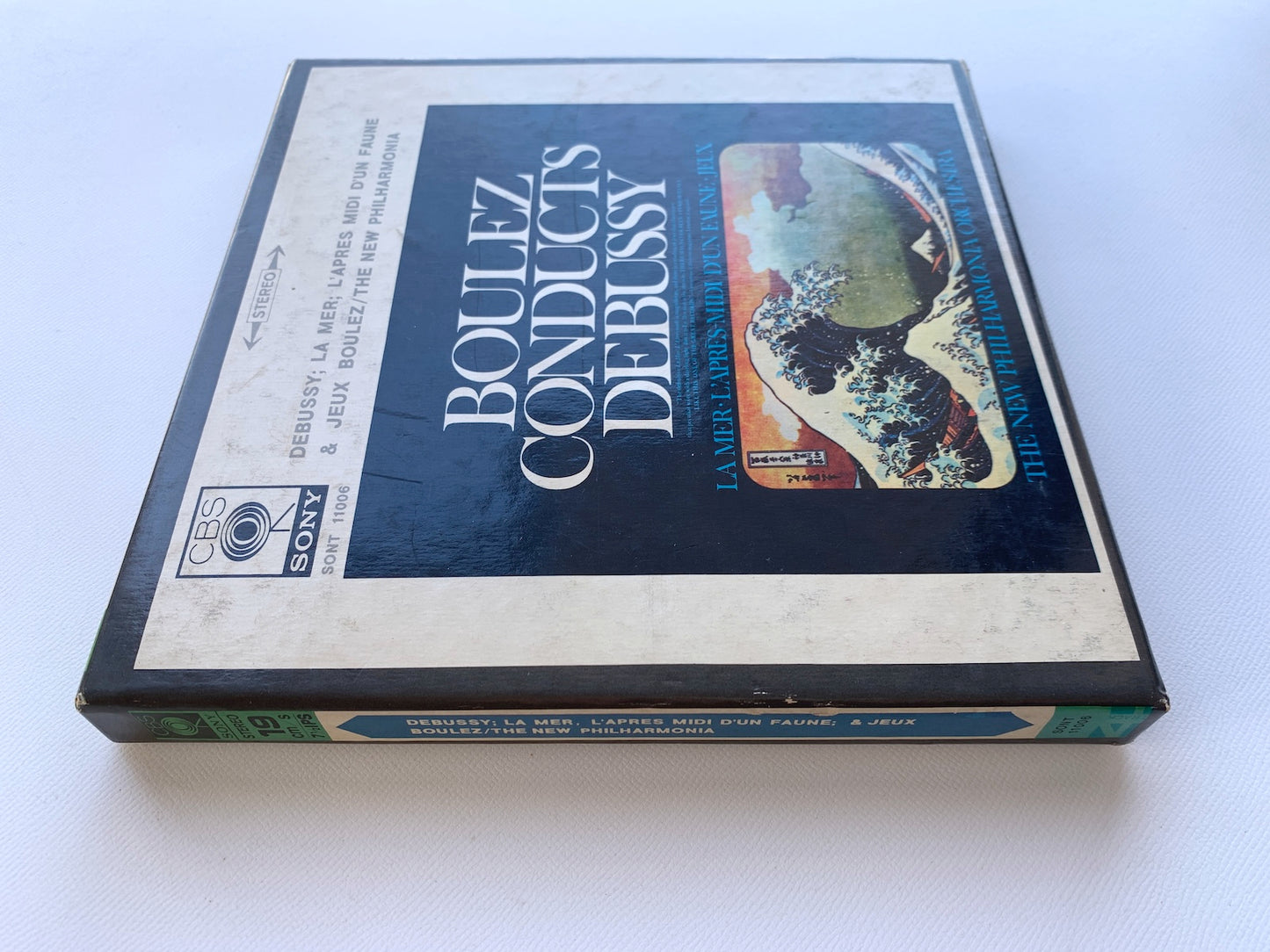 オープンリール/ ピエール・ブーレーズ / ドビュッシー：交響詩「海」 / 国内盤 7号 4トラック 19cm/s (7 1/2IPS) ライナー CBS SONY SONT-11006