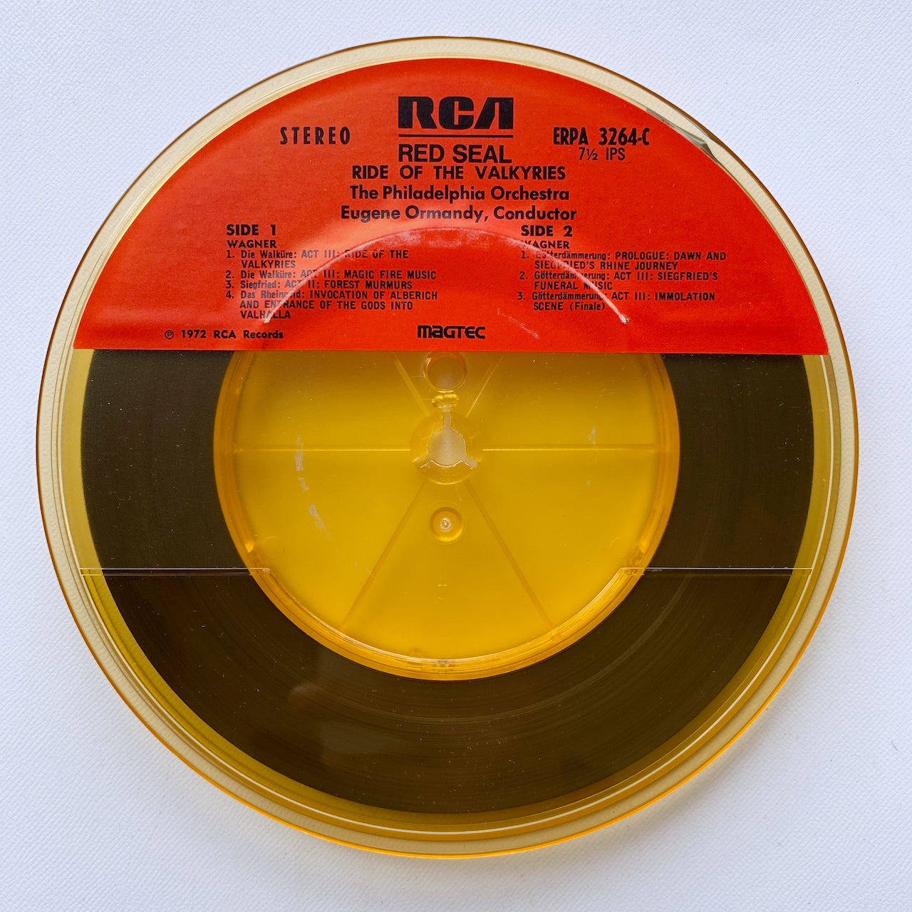 オープンリール/ ユージン・オーマンディ / ワーグナー：ワルキューレの騎行 / US盤 7号 4トラック 19cm/s (7 1/2IPS) RCA ERPA3264-C