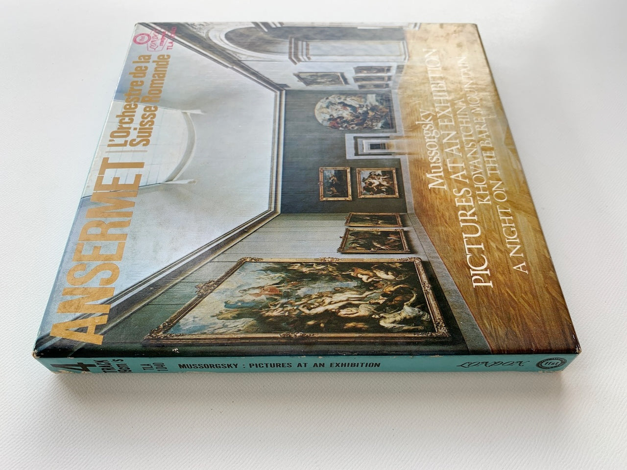 オープンリール/ スイス・ロマンド管弦楽団 / ムソルグスキー：組曲「展覧会の絵」 / 国内盤 7号 4トラック 19cm/s (7 1/2IPS) ライナー LONDON TLA-1040