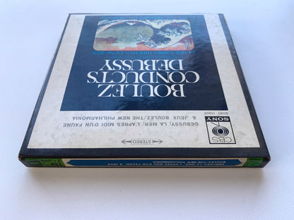 オープンリール/ ピエール・ブーレーズ / ドビュッシー：交響詩「海」 / 国内盤 7号 4トラック 19cm/s (7 1/2IPS) ライナー CBS SONY SONT-11006