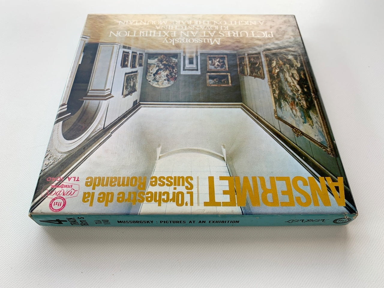 オープンリール/ スイス・ロマンド管弦楽団 / ムソルグスキー：組曲「展覧会の絵」 / 国内盤 7号 4トラック 19cm/s (7 1/2IPS) ライナー LONDON TLA-1040