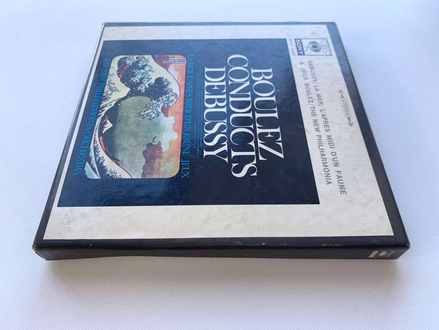 オープンリール/ ピエール・ブーレーズ / ドビュッシー：交響詩「海」 / 国内盤 7号 4トラック 19cm/s (7 1/2IPS) ライナー CBS SONY SONT-11006