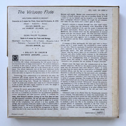 オープンリール/ ジュリアス・ベイカー / モーツァルト：フルートとハープのための協奏曲 他 / US盤 7号 4トラック 19cm/s (7 1/2IPS) インサート VANGUARD VTC1659