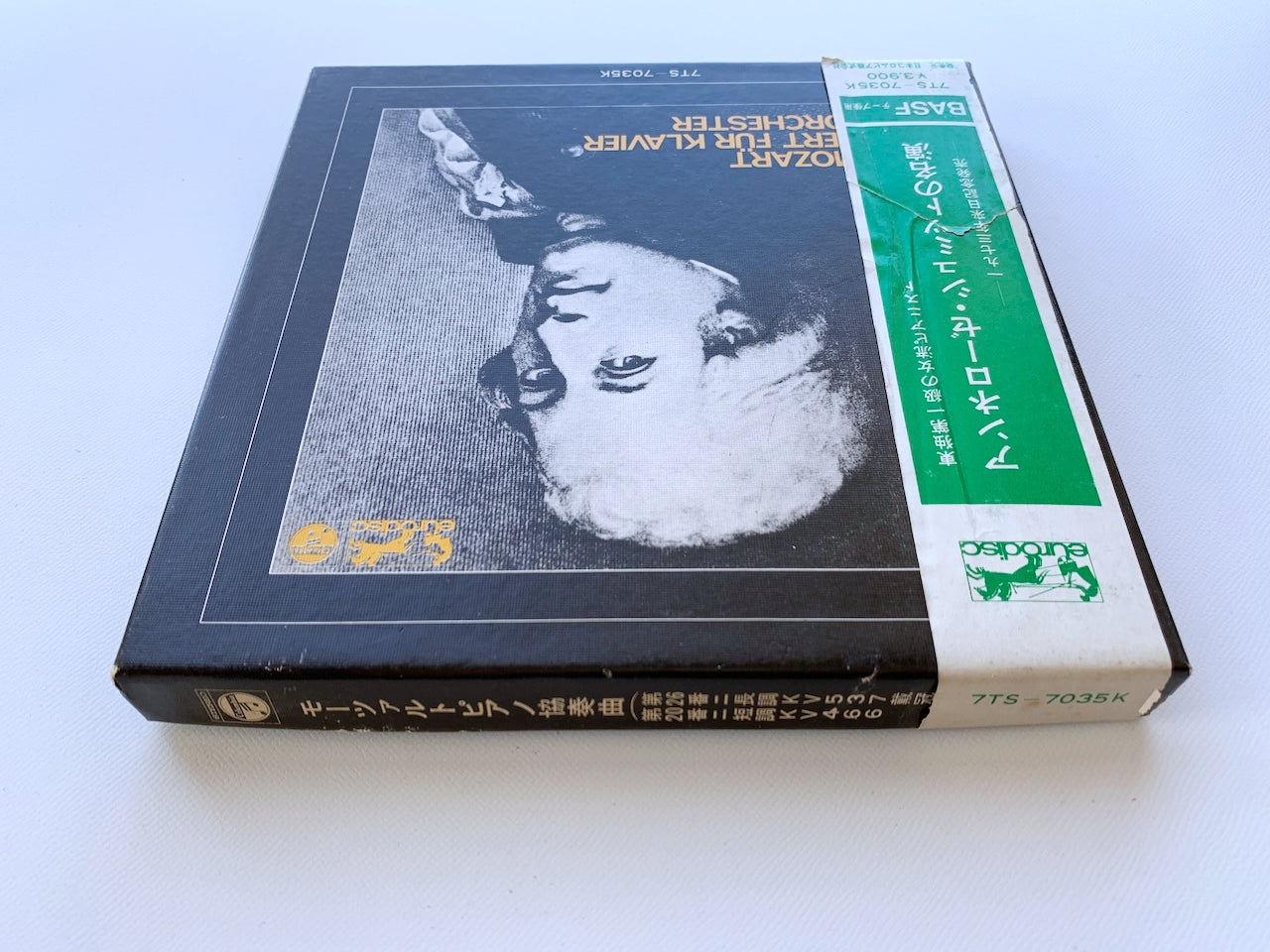 オープンリール/ アンエローゼ・シュミット / モーツァルト：ピアノ協奏曲第26番、第20番 / 国内盤 7号 4トラック 19cm/s (7 1/2IPS) 帯・ライナー EURODISC 7TS-7035K