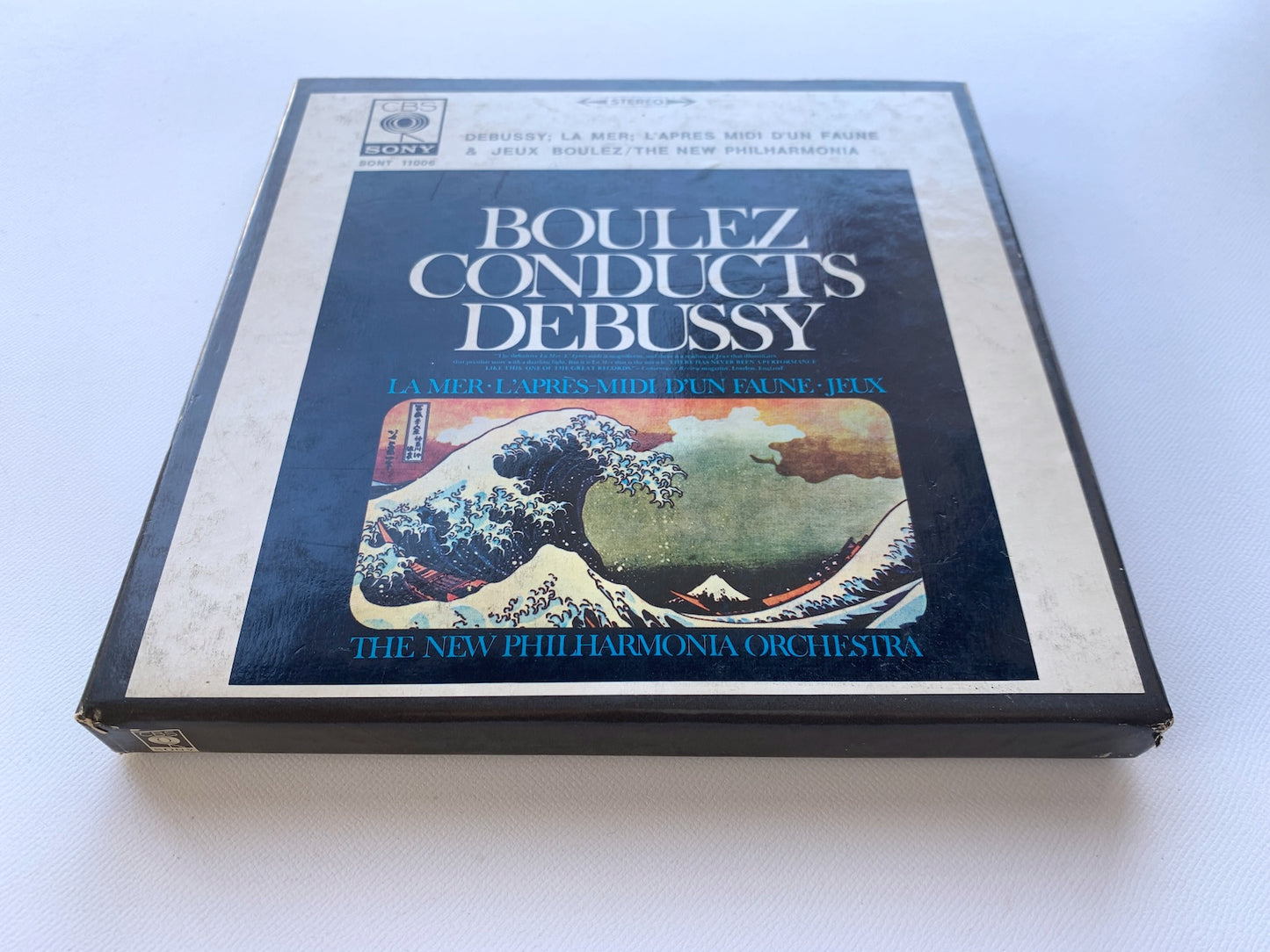 オープンリール/ ピエール・ブーレーズ / ドビュッシー：交響詩「海」 / 国内盤 7号 4トラック 19cm/s (7 1/2IPS) ライナー CBS SONY SONT-11006