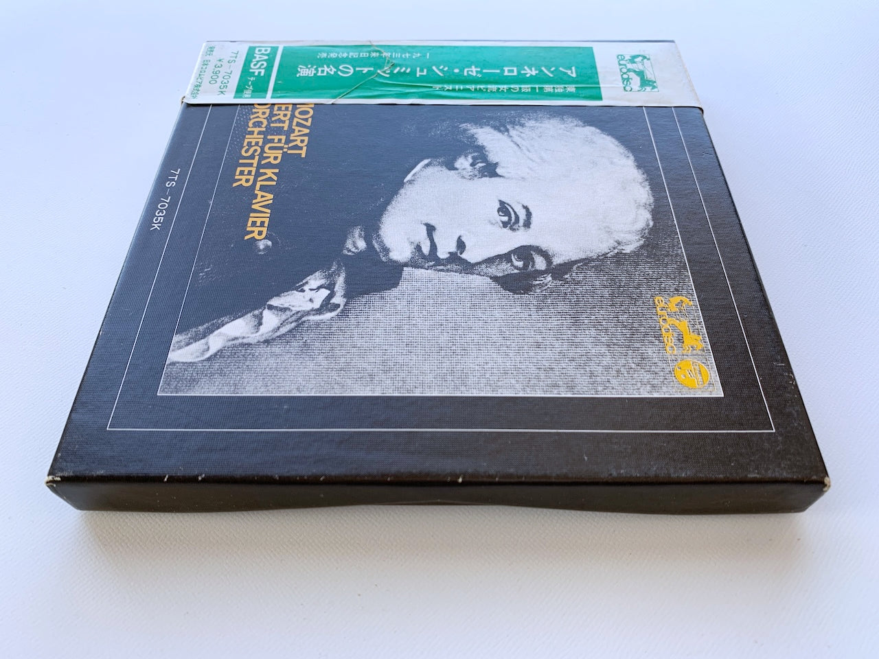 オープンリール/ アンエローゼ・シュミット / モーツァルト：ピアノ協奏曲第26番、第20番 / 国内盤 7号 4トラック 19cm/s (7 1/2IPS) 帯・ライナー EURODISC 7TS-7035K