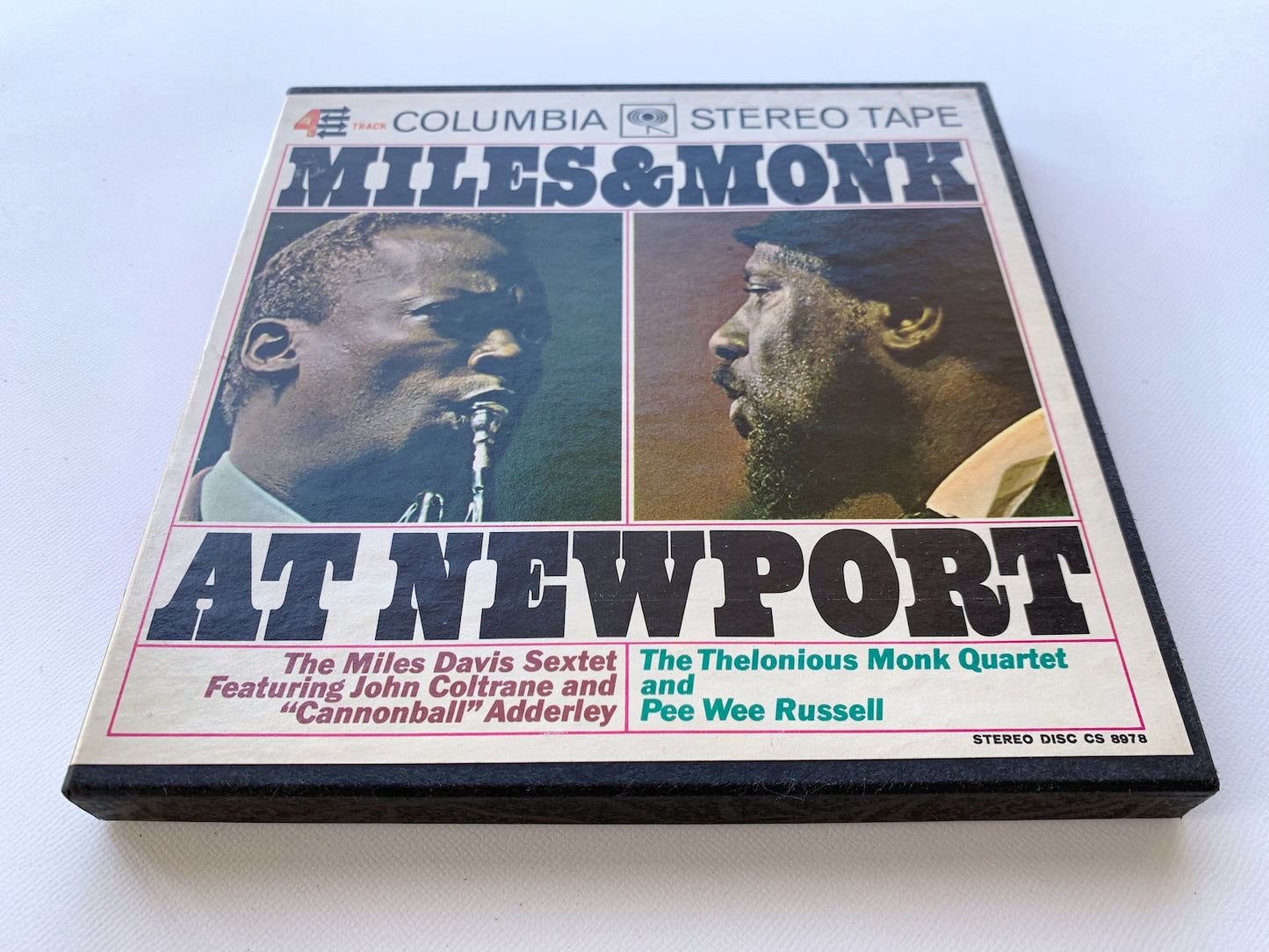 オープンリール/ MILES DAVIS / MILES & MONK AT NEWPORT / US盤 7号 4トラック 19cm/s (7 1/2IPS) インサート COLUMBIA CQ647