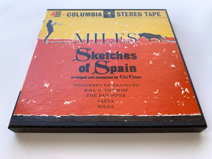 オープンリール/ MILES DAVIS / SKETCHES OF SPAIN / US盤 7号 4トラック 19cm/s (7 1/2IPS) インサート COLUMBIA CQ348