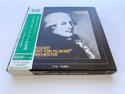 オープンリール/ アンエローゼ・シュミット / モーツァルト：ピアノ協奏曲第26番、第20番 / 国内盤 7号 4トラック 19cm/s (7 1/2IPS) 帯・ライナー EURODISC 7TS-7035K