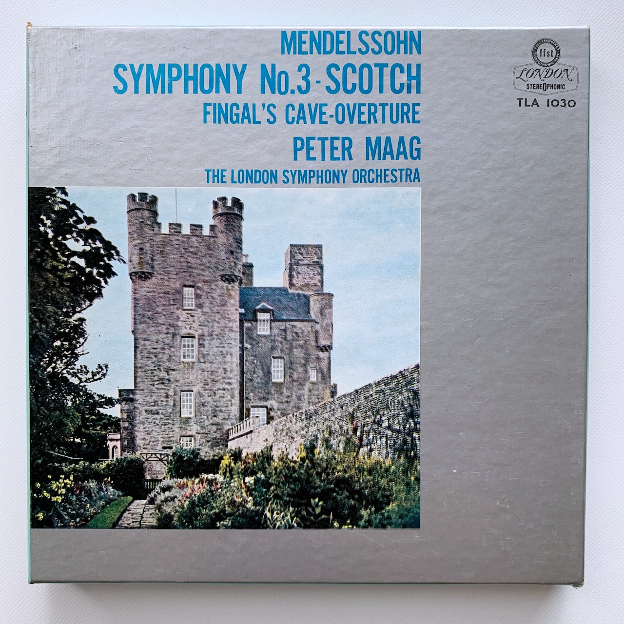 オープンリール/ ペーター・マーク / メンデルスゾーン：交響曲第3番「スコットランド」他 / 国内盤 7号 4トラック 19cm/s (7 1/2IPS) ライナー LONDON TLA1030