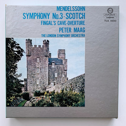 オープンリール/ ペーター・マーク / メンデルスゾーン：交響曲第3番「スコットランド」他 / 国内盤 7号 4トラック 19cm/s (7 1/2IPS) ライナー LONDON TLA1030