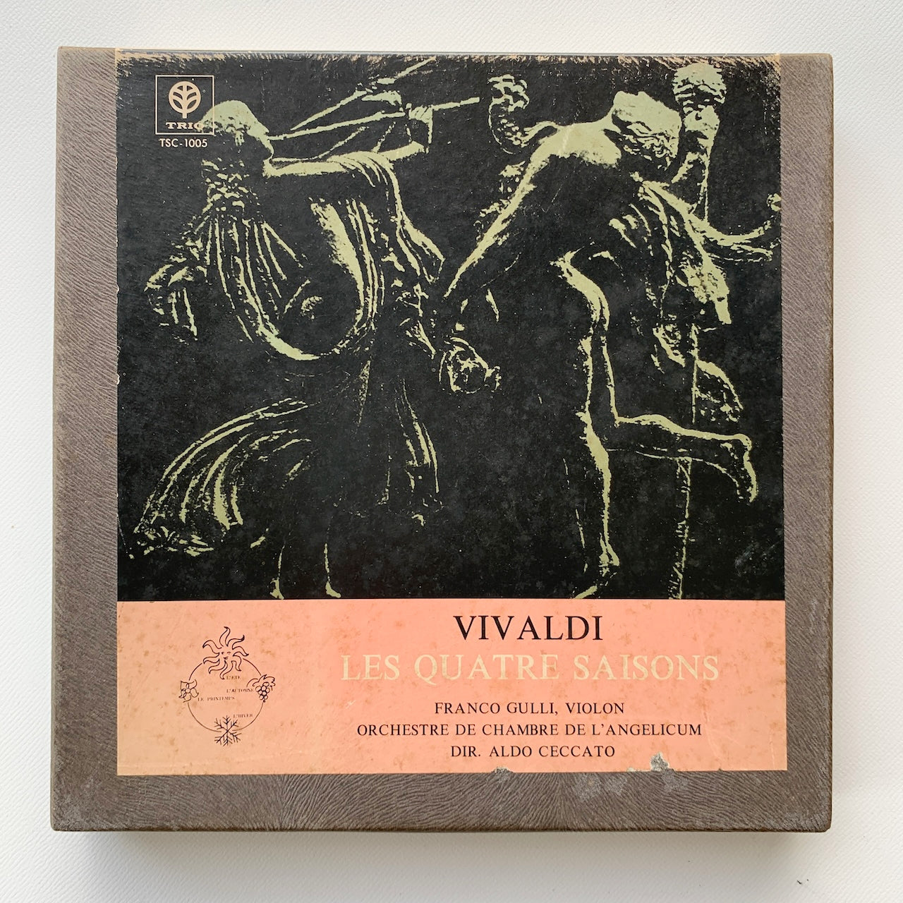 オープンリール/ ミラノ・アンジェリクム室内合奏団 / ヴィヴァルディ : 協奏曲集「四季」 / 国内盤 7号 4トラック 19cm/s (7 1/2IPS) ライナー TRIO TSC-1005