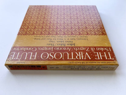 オープンリール/ ジュリアス・ベイカー / モーツァルト：フルートとハープのための協奏曲 他 / US盤 7号 4トラック 19cm/s (7 1/2IPS) インサート VANGUARD VTC1659