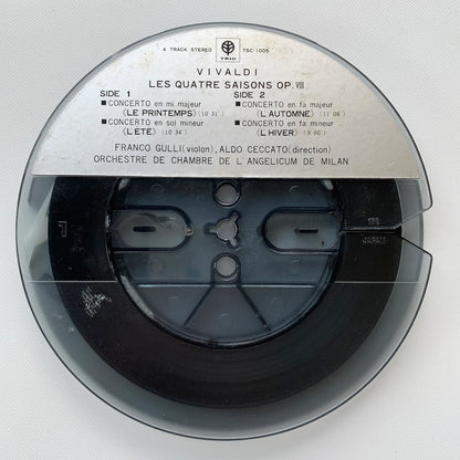 オープンリール/ ミラノ・アンジェリクム室内合奏団 / ヴィヴァルディ : 協奏曲集「四季」 / 国内盤 7号 4トラック 19cm/s (7 1/2IPS) ライナー TRIO TSC-1005