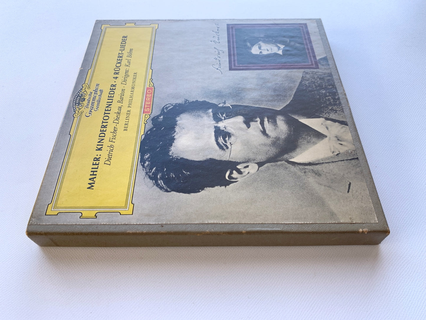 オープンリール/ ディースカウ、ベーム / マーラー：歌曲集「亡き子をしのぶ歌」他 / US盤 7号 4トラック 19cm/s (7 1/2IPS) インサート DGG C-8879