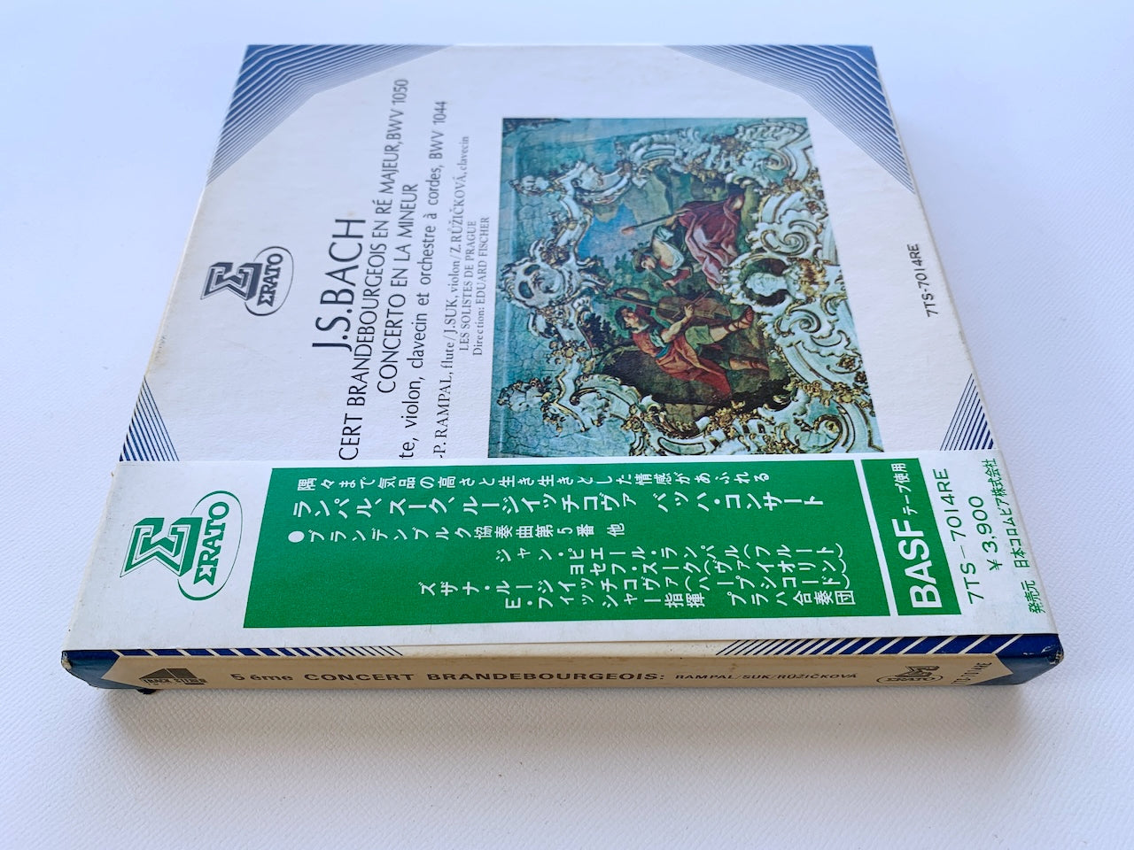 オープンリール/ ランパル、スーク、ルージイッチコヴァ / バッハ：ブランデンブルク協奏曲第5番 他 / 国内盤 7号 4トラック 19cm/s (7 1/2IPS) 帯・ライナー ERATO 7TS-7014RE