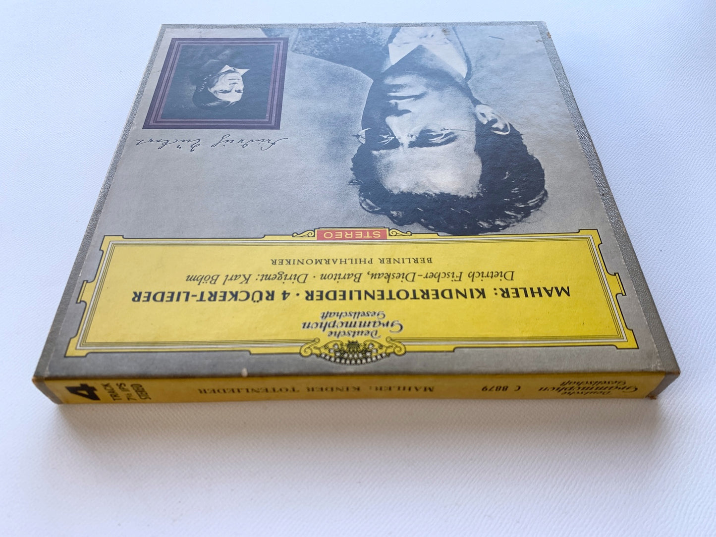 オープンリール/ ディースカウ、ベーム / マーラー：歌曲集「亡き子をしのぶ歌」他 / US盤 7号 4トラック 19cm/s (7 1/2IPS) インサート DGG C-8879