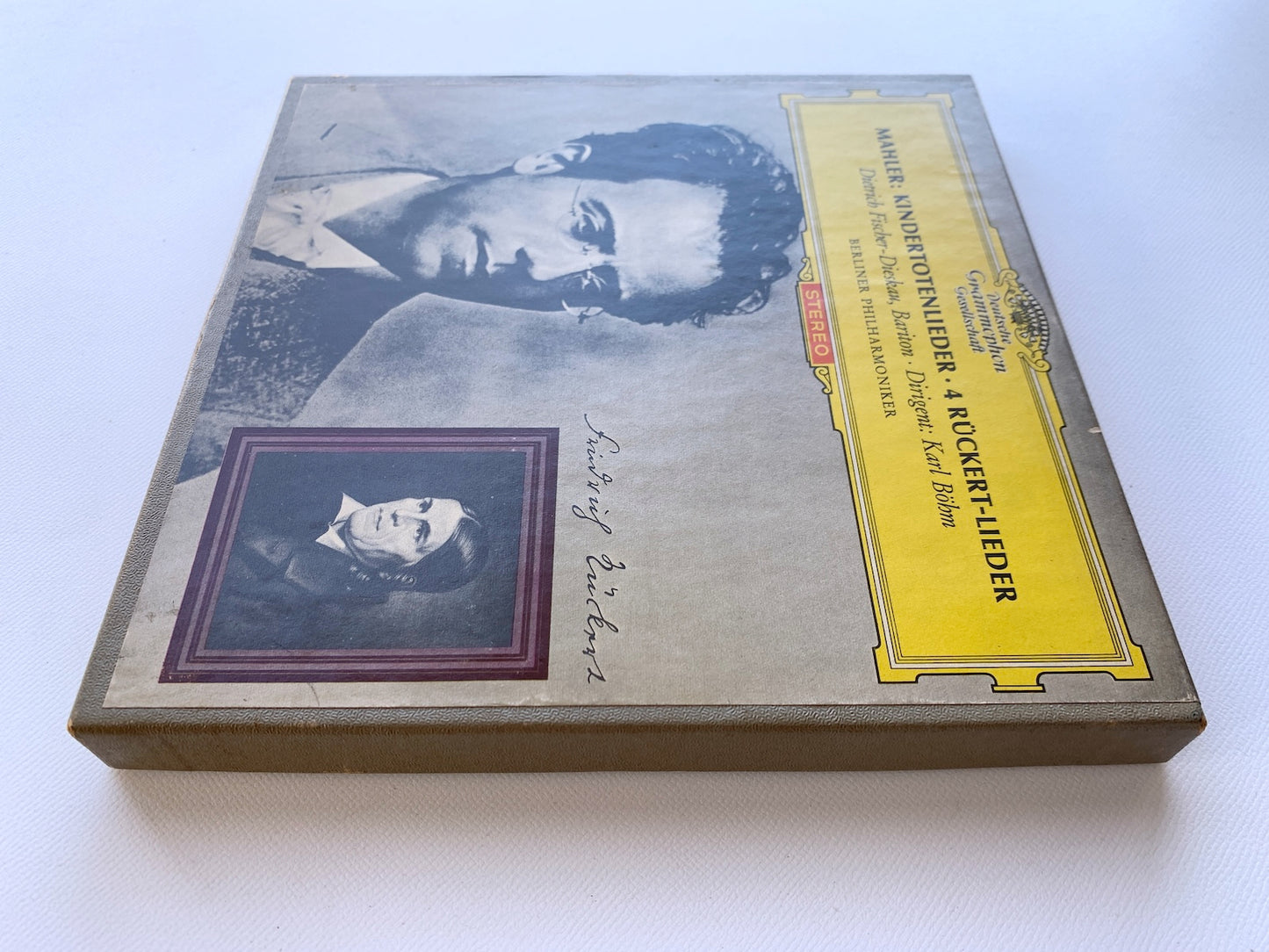 オープンリール/ ディースカウ、ベーム / マーラー：歌曲集「亡き子をしのぶ歌」他 / US盤 7号 4トラック 19cm/s (7 1/2IPS) インサート DGG C-8879