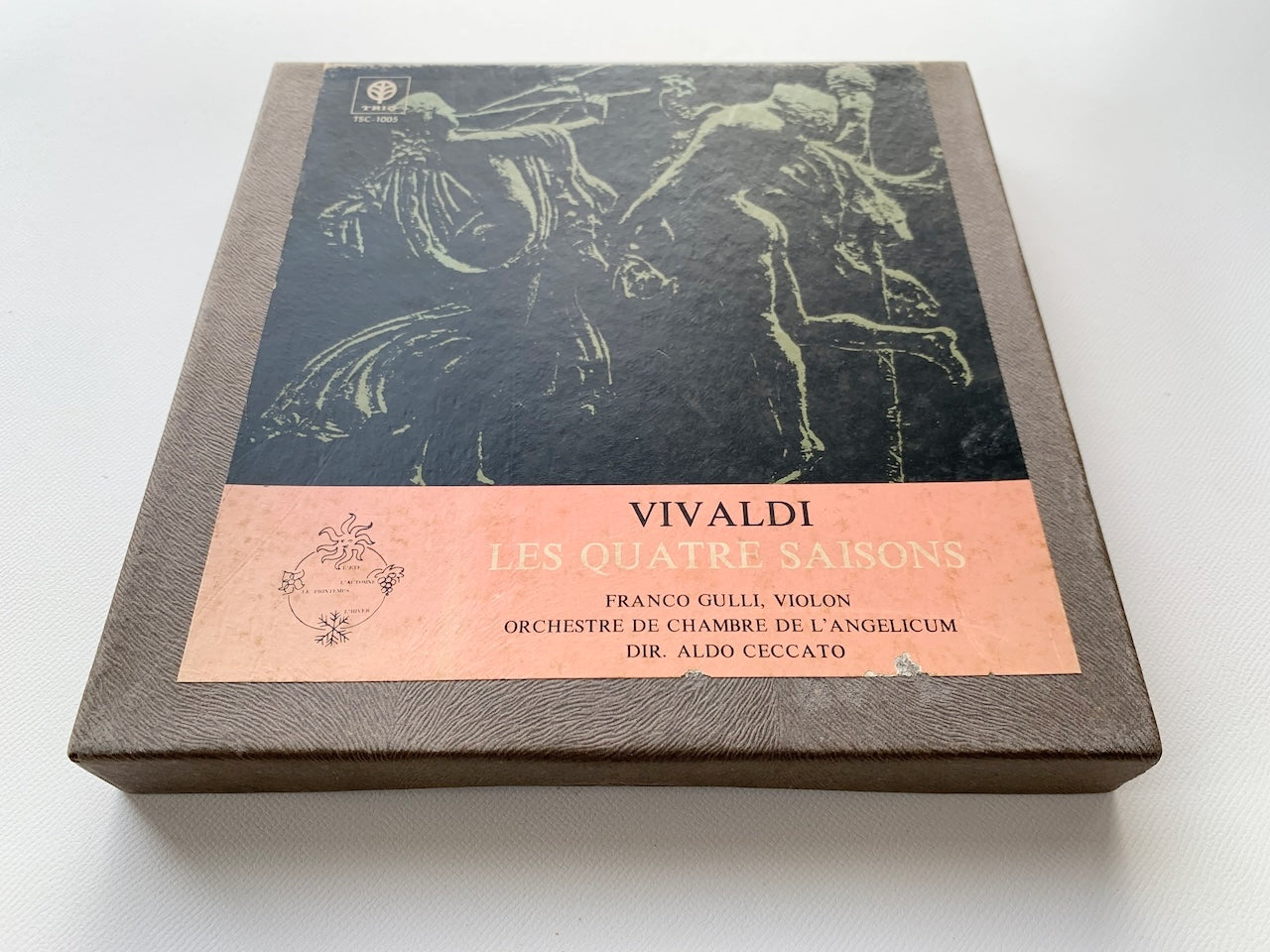 オープンリール/ ミラノ・アンジェリクム室内合奏団 / ヴィヴァルディ : 協奏曲集「四季」 / 国内盤 7号 4トラック 19cm/s (7 1/2IPS) ライナー TRIO TSC-1005