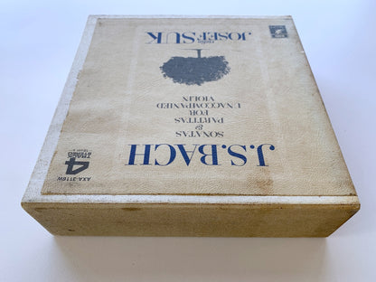 オープンリール/ ヨゼフ・スーク / J.S.バッハ：無伴奏ヴァイオリンのためのソナタとパルティータ(全曲) / 国内盤 2本組 7号 4トラック 19cm/s (7 1/2IPS) ライナー EMI AXA-3116W